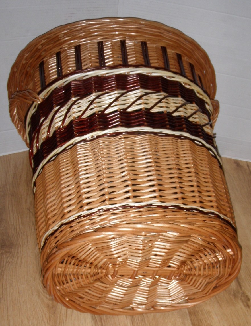 Wäschebox Wäschekorb Wäschetonne Weide oval 50x40xH54cm B50-LA