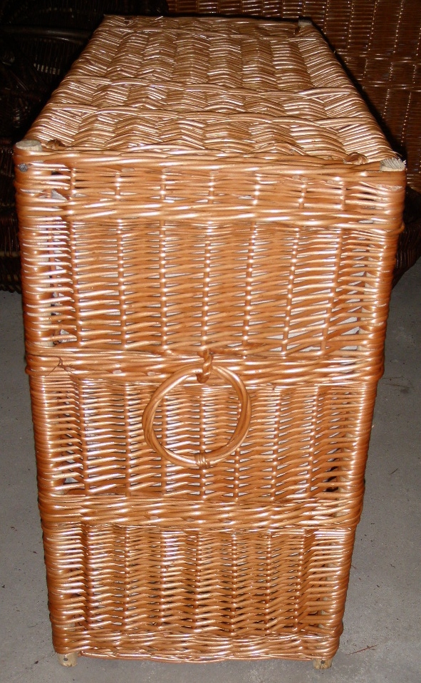 WÃ¤schetruhe - WÃ¤schesortierer 4 Abteile aus Korbweide CH270 KORBWAREN