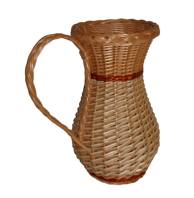 Korbvase Vase geflochten Weide P50