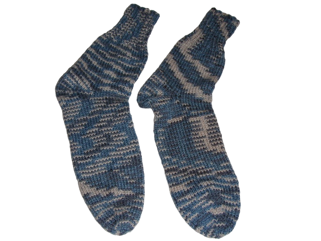 🧦 Handgestrickte vegane Socken ohne Wollanteil NEU 45/46